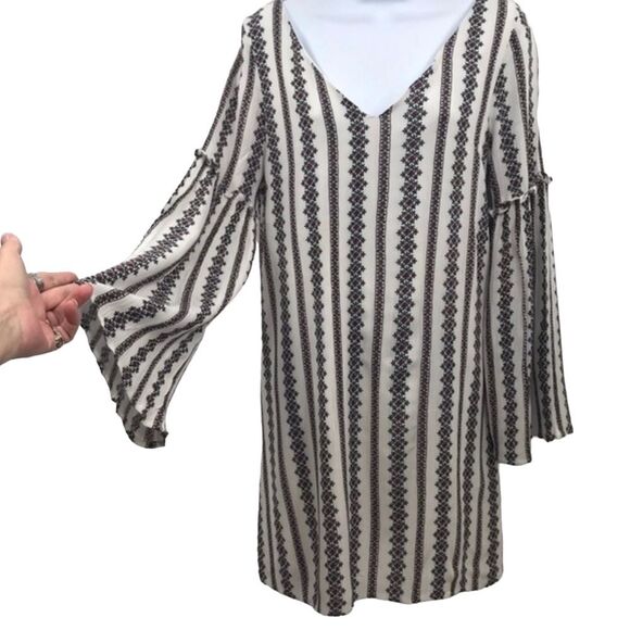 Elan Gauze Boho Mini Dress Sz. Small - Picture 3 of 13